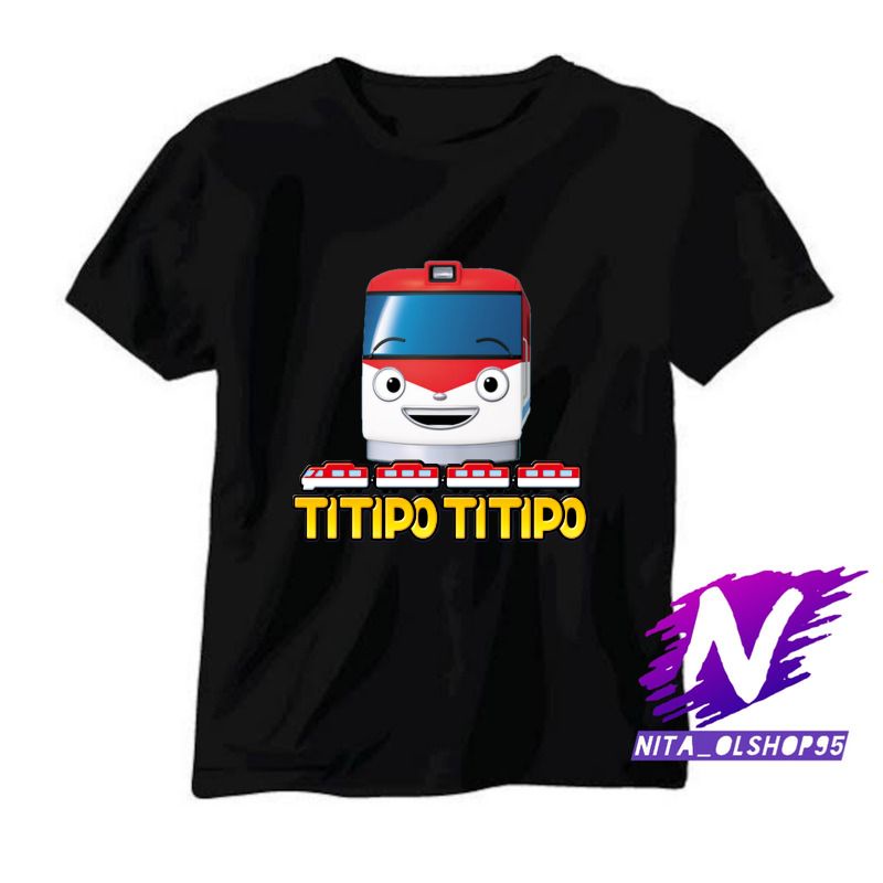 kaos titipo titipo baju anak titipo titipo kartun anak kereta