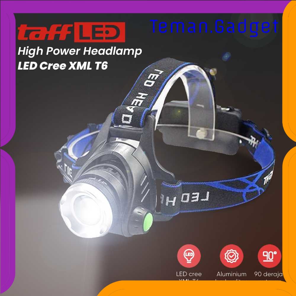 TG-SNT TaffLED High Power Headlamp LED  XML T6 + Charger - 568D