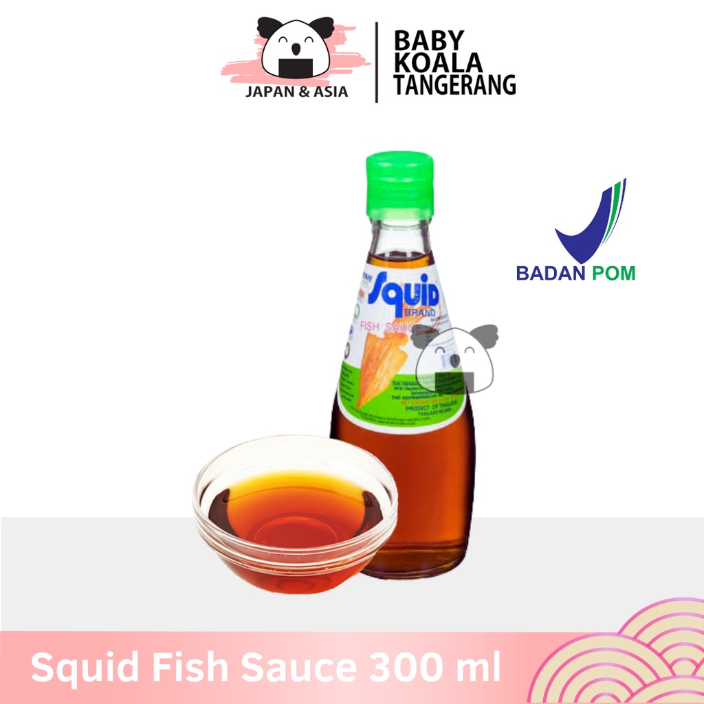 

SQUID BRAND Fish Sauce Kecap Ikan 300 ml Halal │ Saus Ikan Import Thailand.