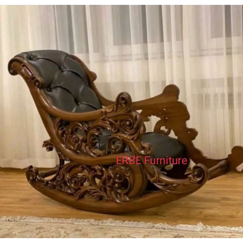 kursi goyang ukir kursi goyang jati kursi teras jati