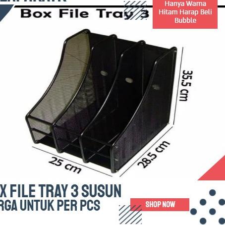 

Super Style Boxfile besi / Box file besi 3 sekat