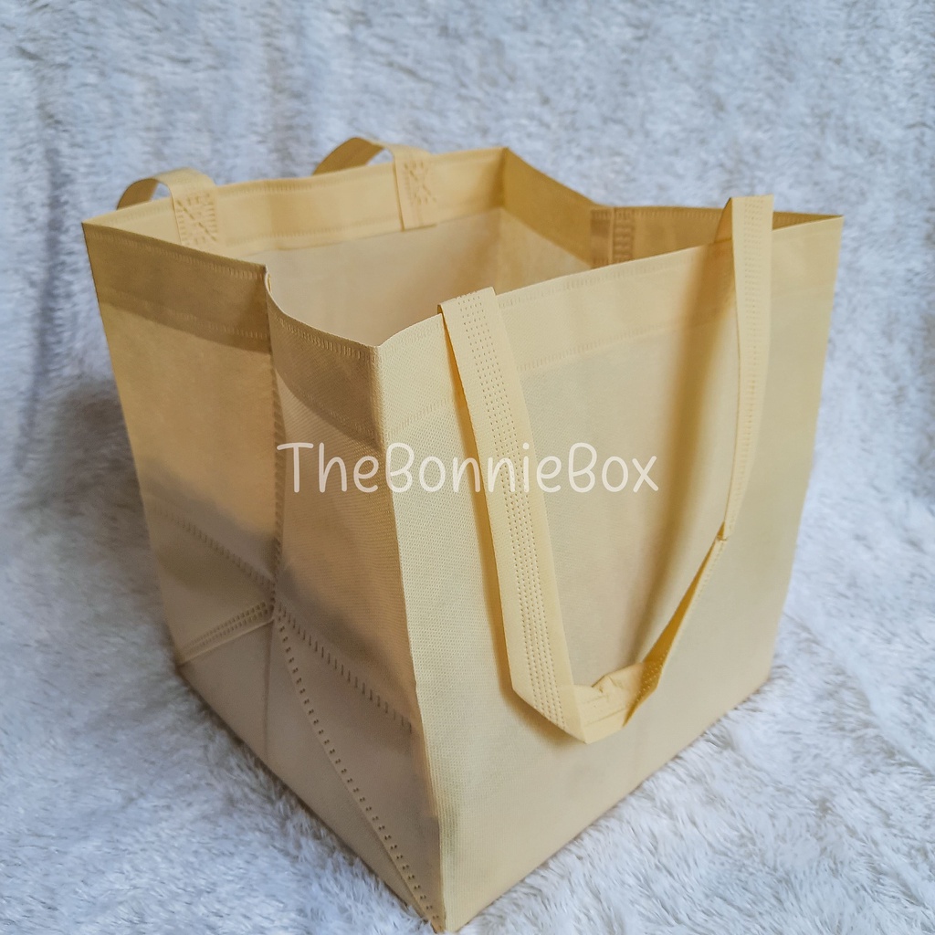 Tas spunbond kain box goodie bag souvenir hajatan  22 X 22 X 25 CM