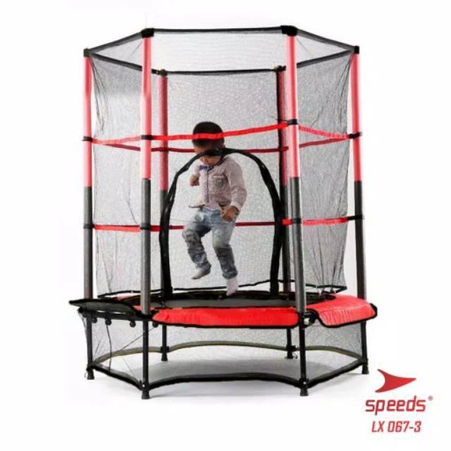Tram Trampoline Trampolin Olahraga Anak Dewasa Jump Trampolin Speeds O