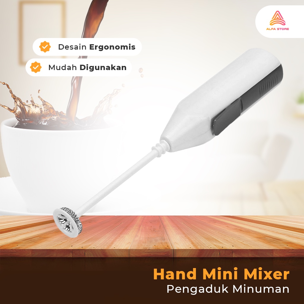 Hand Mini Mixer Portable Pengaduk Minuman