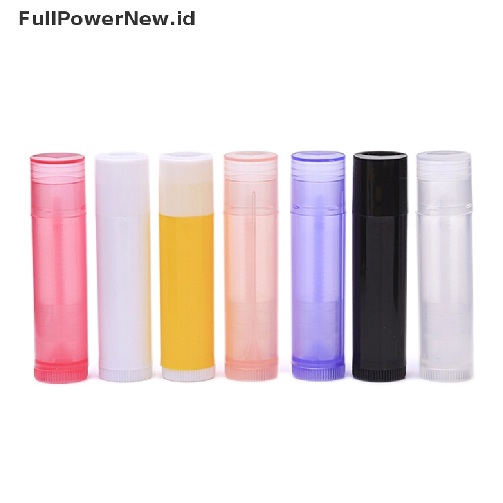 Power 10pcs 5g 7warna Tabung Bibir lip balm Wadah Wadah Kosong Kosmetik ID
