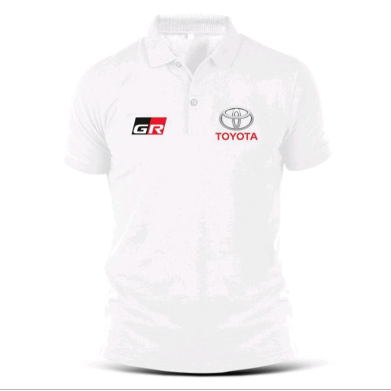 KAOS POLO TOYOTA GR BORDIR  t-shirt katun