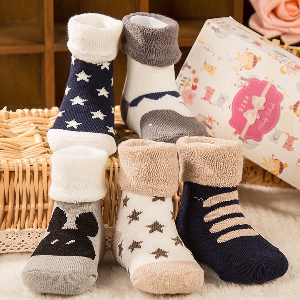 INFY - Kaos kaki bulu bayi lucu kaus kaki anak mata kaki import KK033