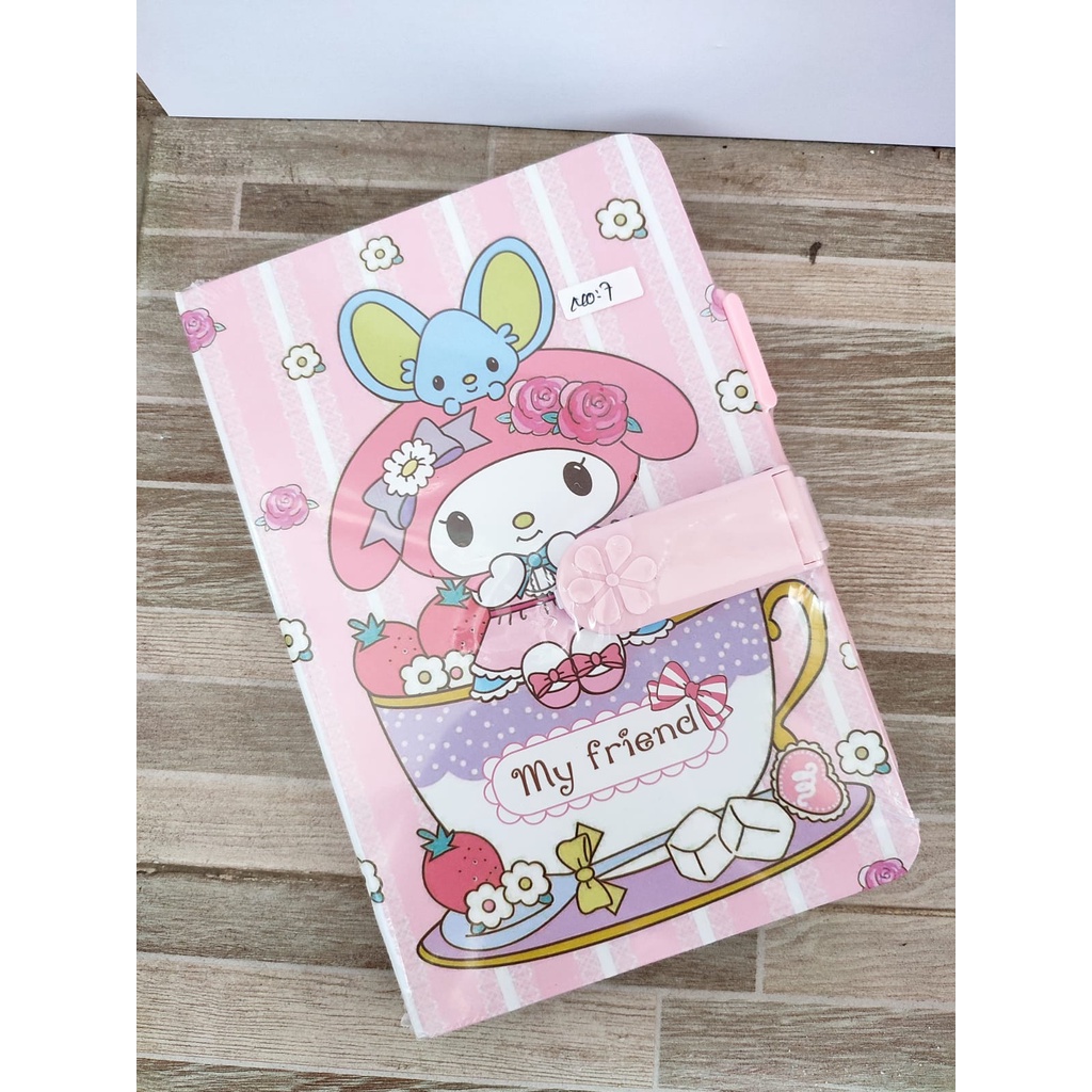 BUKU DIARY DIARI DIARYY KODE KUNCI PULPEN KUROMI DIARY CINNAMOROL NOTEBOOK BUKU DIARY SANRIO SCRAPBOOK HELLOKITTY BUKU DIARI MY MELODY DIARY LUCU BUKU DIARY ANAK @banyak