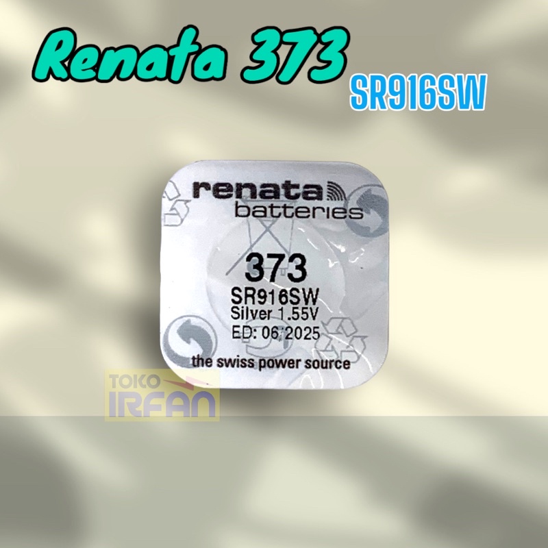 Baterai Renata 373 SR916SW Original Swiss - Baterai Jam Tangan 916