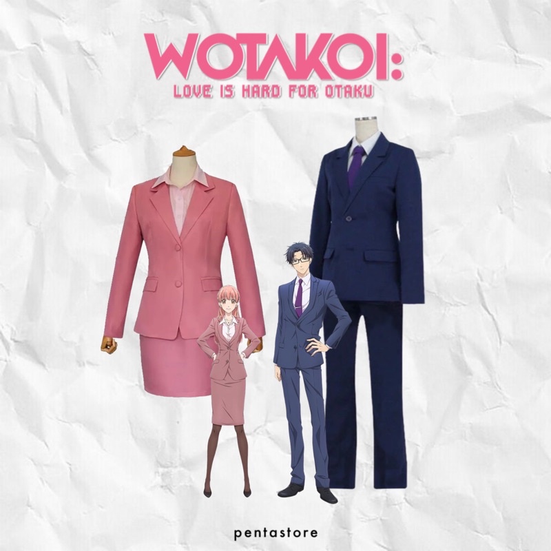 Wotakoi: Love is Hard For Otaku Costume Cosplay ⋆ Kostum Anime Hirotaka Narumi