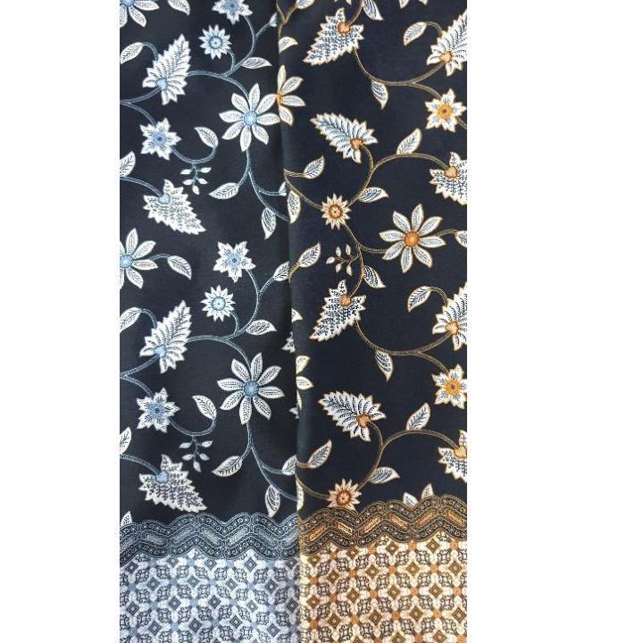 Big Sale Uu1U5 [ COD ] Bahan Kain Batik Printing Motif Bunga Melati | meteran & grosiran tanah abang