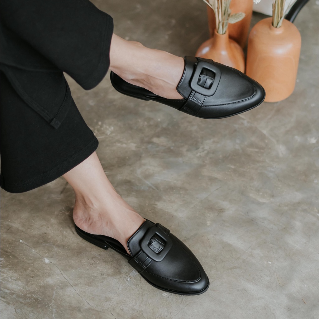 Dianable - Austin Black Mules Shoes