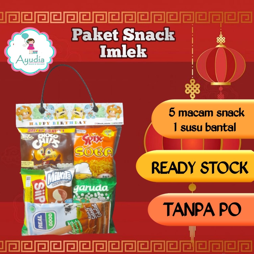 Jual Peket Snack Imlek Paket Snack Imlek Tanpa PO Hampers Imlek