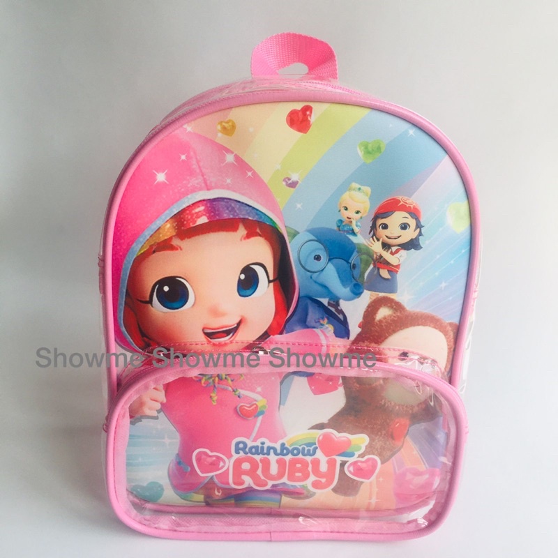 SHOWME TAS RANSEL ANAK SEKOLAH / MIKA PREMIUM /LUNCH BAG / BINGKISAN / ULANG TAHUN / TAS BOTOL SUSU / TAS BABY / TRAVEL BAGS / TAS MIKA / GOODIE BAG RAINBOW RUBY CUTE