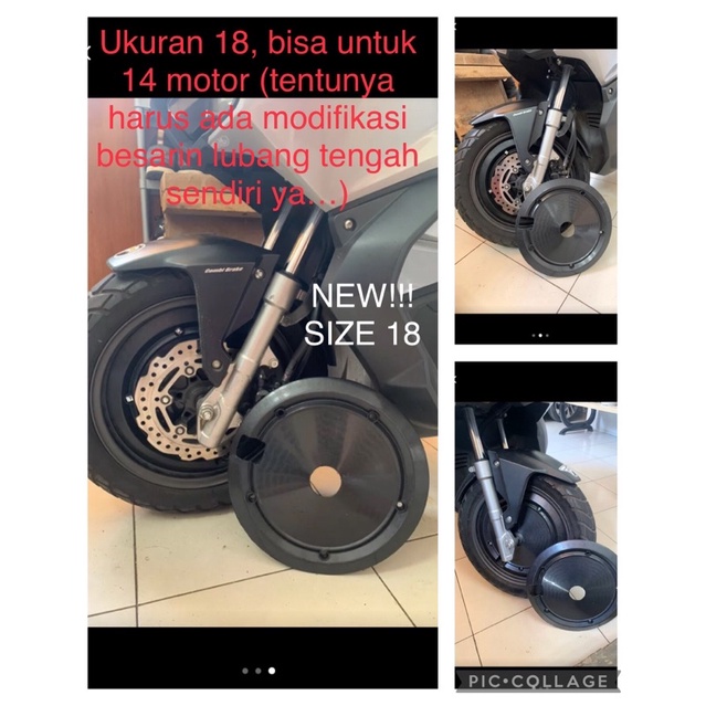 Wheeldop Tutup Velg Peleg Sepeda (Motor)