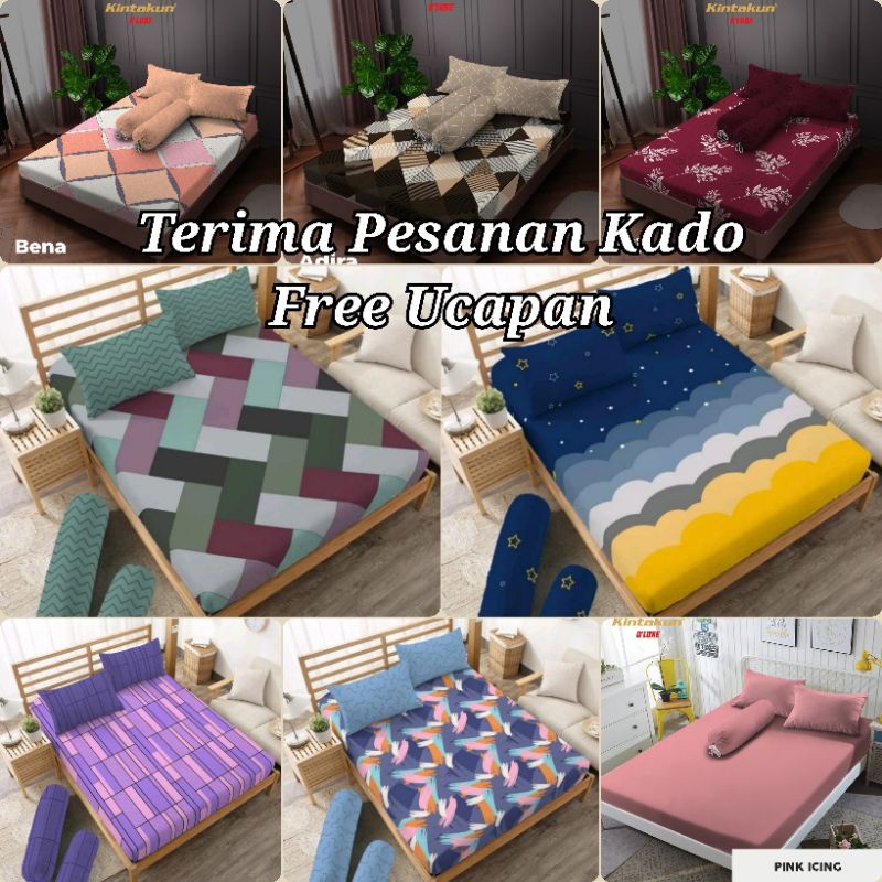Kintakun Deluxe Sprei Tinggi 30cm 200x200 / 180x200 / 160x200 T30 160 180 200 x 200 160x200x30 180x2