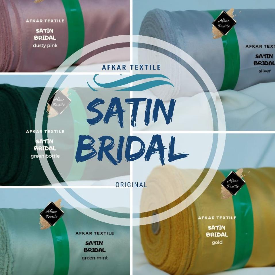 COD✔️ Kain Satin Bridal Heavy / Saten Bridal Deutches - Kain Bridesmaid Original Import Kualitas No 