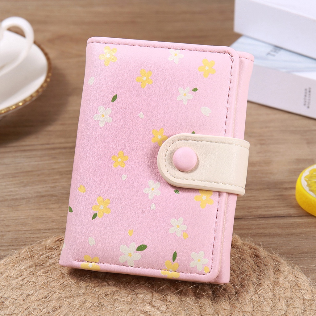 DOMPET LIPAT WANITA BRANDED BATAM SIMPLE MURAH MINI KULIT PINK LUCU MOSIA WA636P3 KEKINIAN KARTU KOIN PENDEK KECIL KOREA REMAJA CEWEK PREMIUM