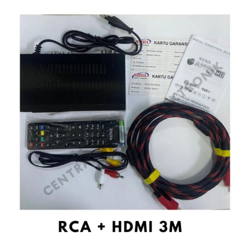 Set top box tv digital matrix / Stb Matrix Apple Merah / Stb matrix burger
