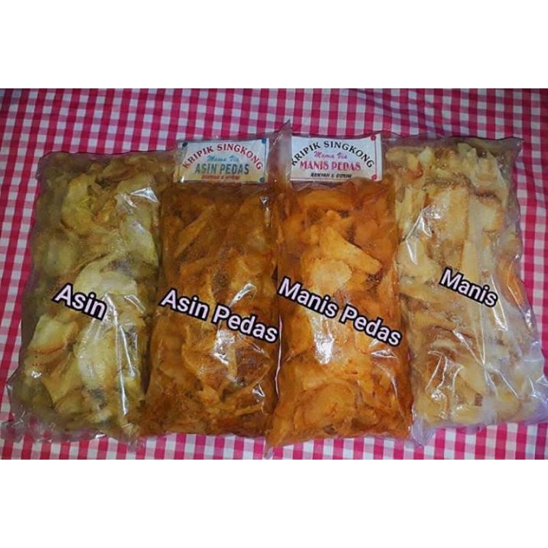 

KERIPIK SINGKONG MAMA VIA ASIN PEDAS