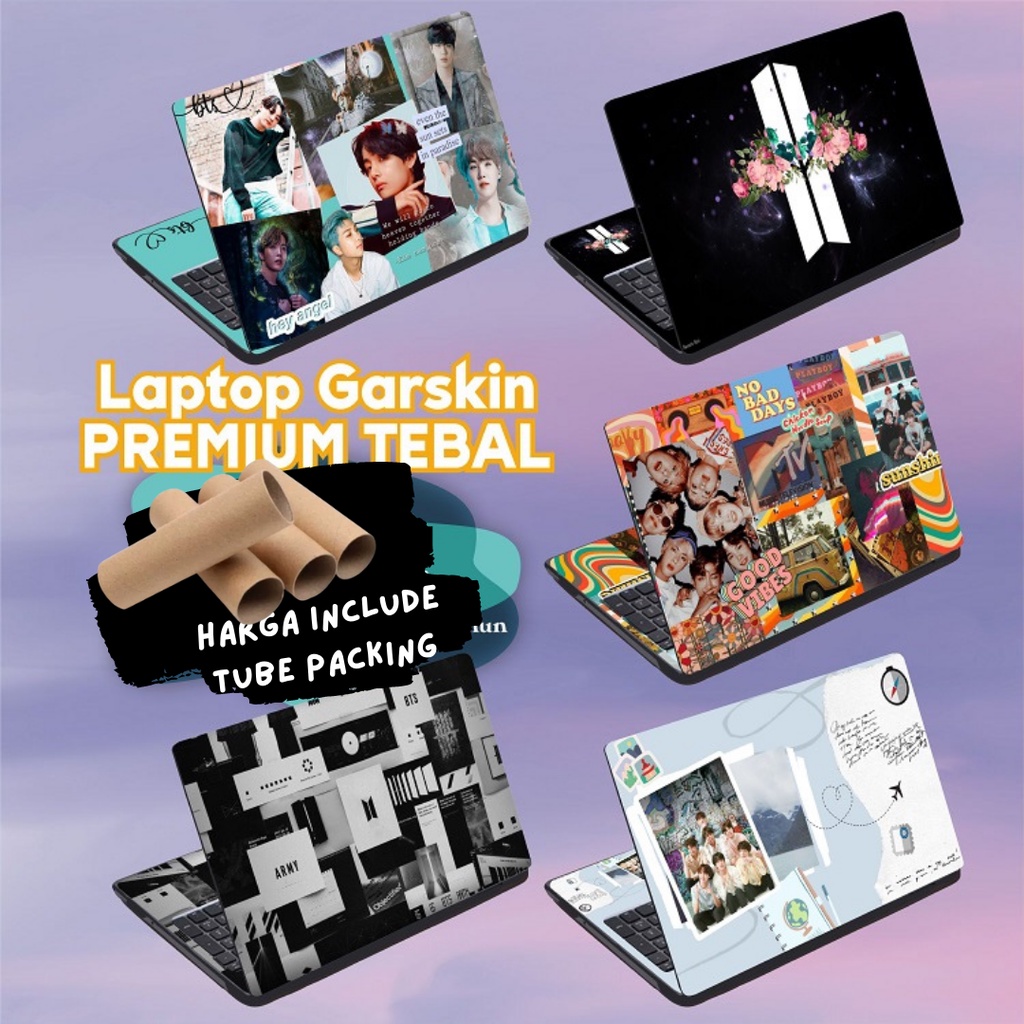 Garskin Laptop Anti Gores Day6 MyDay BTS BT21 Bangtan Army Jungkook RM Taehyung V Jimin Jin Suga JHope Premium Full set 10 12 13 14 15 inch  Acer Lenovo Asus Macbook Dell