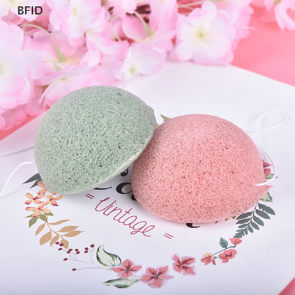 [BFID] Konjac Sponge Natural Konjac Puff Cuci Muka Spons Pembersih Makeup Konjac Sponge [ID]