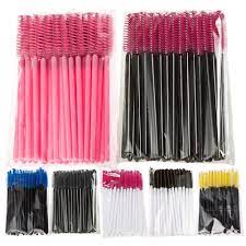 50 pcs Disposable Eyelash Brushes Mascara Wand Applicator Brush Sisir Bulu Mata False Eyelash Brushes