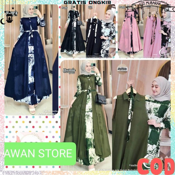 Gamis Jumbo Wanita Remaja Dewasa Import Kekinian Baju Gamis Terbaru2022 Bsju Games Lebaran Terbaru 2
