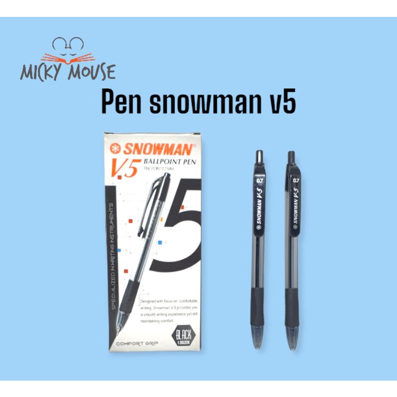 

12 pcs ballpoint snowman V5