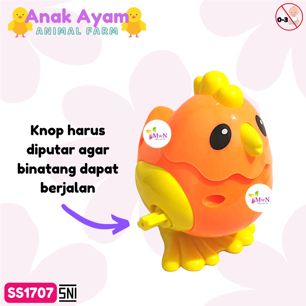 MWN Mainan Anak Putar Jalan Bentuk Anak Ayam SS1707