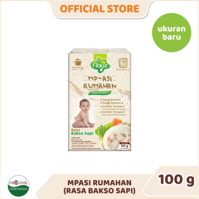 ANTI GTM || NAYZ BUBUR MPASI NUSANTARA RASA BAKSO SAPI 100gr