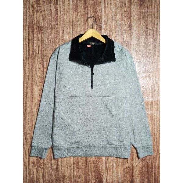 half zip jacket basic second abu