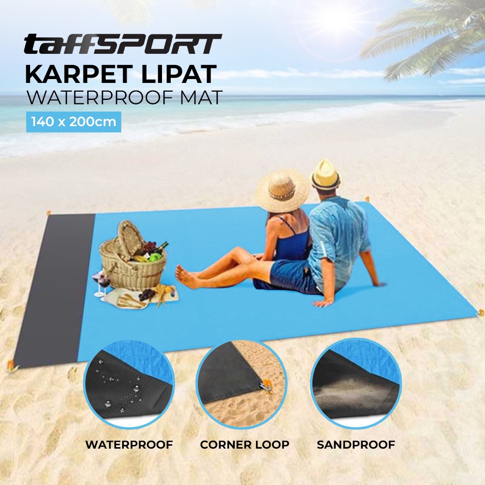 TaffSPORT Karpet Lipat Camping Piknik Waterproof Mat 140 x 200 cm FS-008