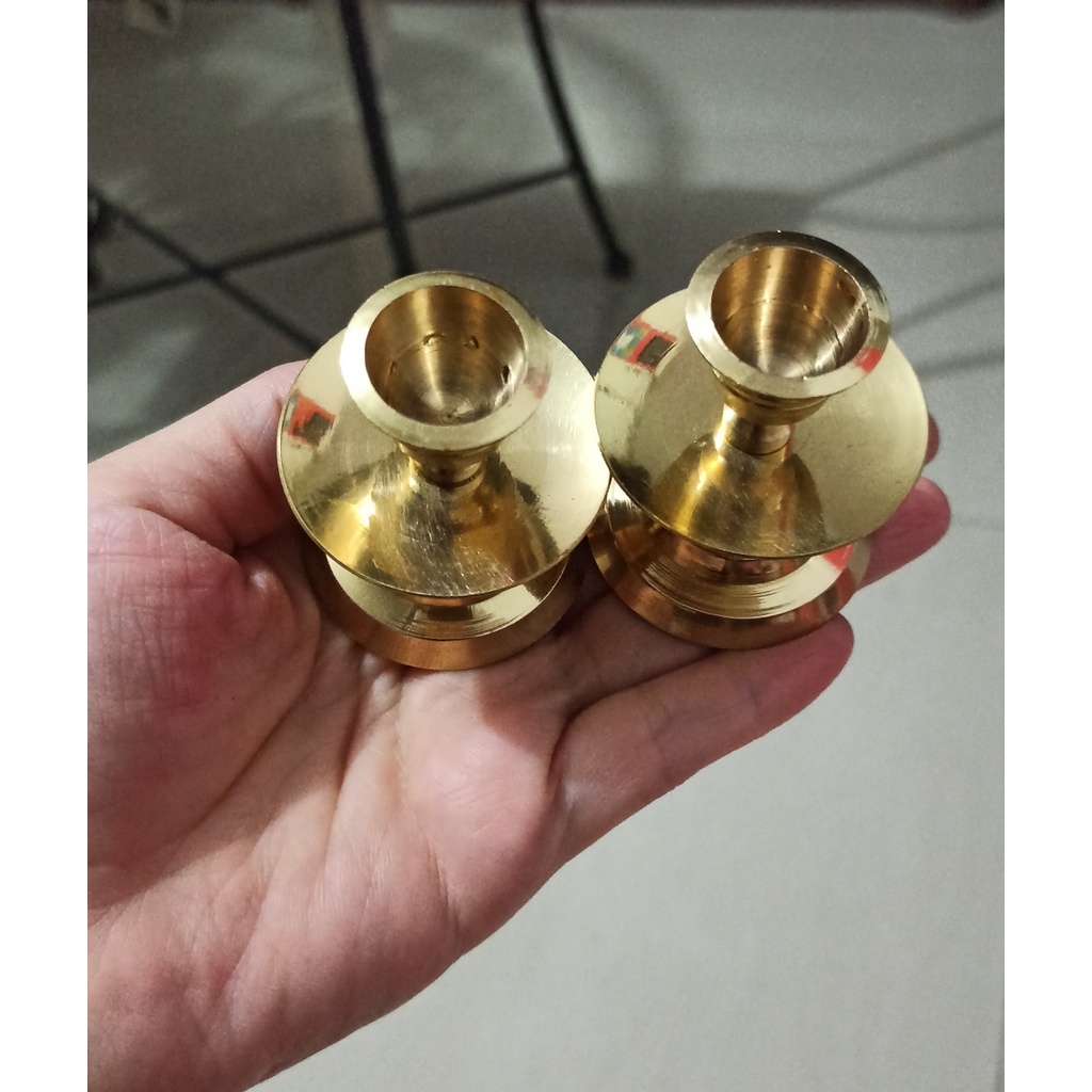 tempat lilin tembaga tinggi 5 cm