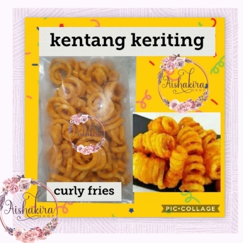 Kentang Curly fries [500 gram]