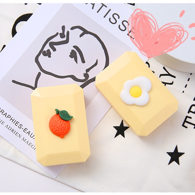 ⭐️𝐈𝐇𝐒 𝟐𝟏𝟏 𝐋𝐚𝐦𝐩𝐮𝐧𝐠⭐️Softlens Case With Mirror Tempat Kontak Lensa Dengan Cermin Motif Buah