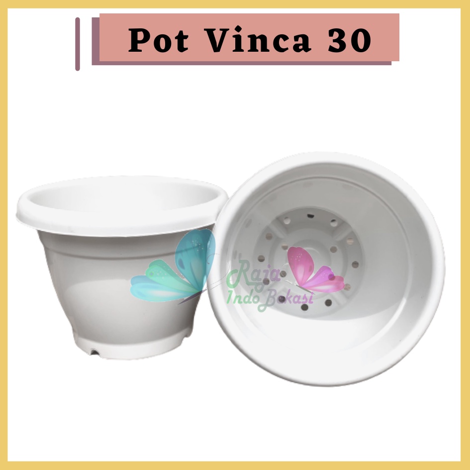 Pot VINCA 30 PUTIH Pot Plastik Bunga Jumbo Besar Tebal Murah Tanaman Bkn Pot Tawon 30 Pot Tulip 45 20 30 Galaxy 25 40-Pot Bunga Putih 30 Strawberry | Pot Tanaman Plastik Besar