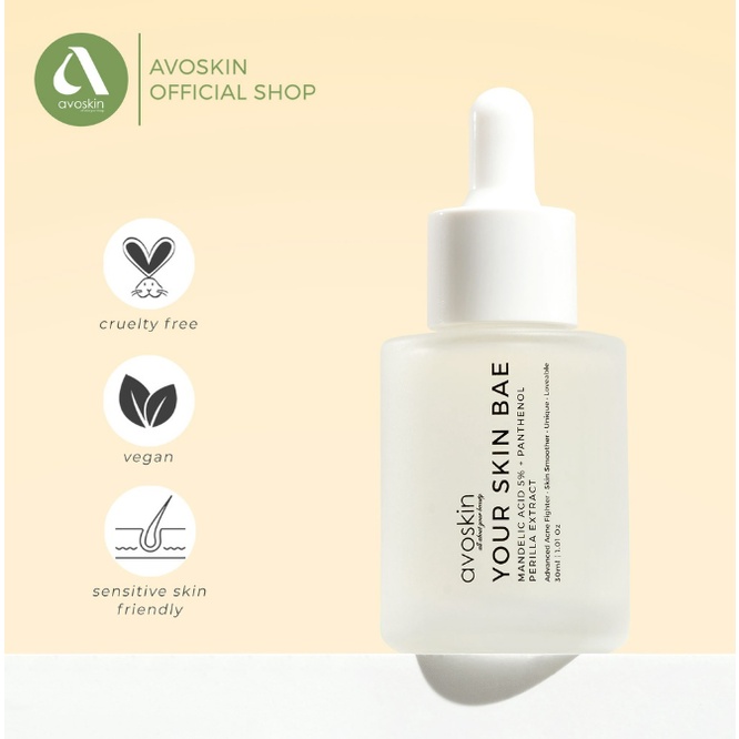 Avoskin Your Skin Bae Serum Mandelic Acid 5% + Panthenol + Perilla Extract (30ml)