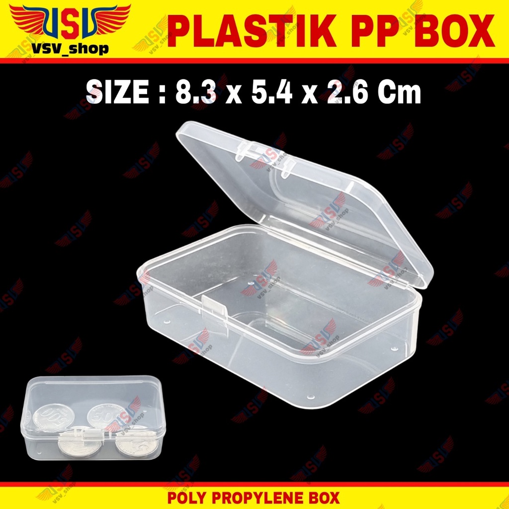 Kotak Penyimpanan Box Plastik Kecil PP Case Small Plastic Storage Box Container C832