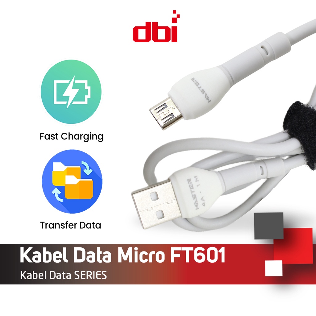 Kabel Data Micro USB Type C 100cm FAST CHARGING 4A MASTER FT601