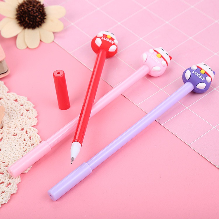 4pcs Pena Pen Pulpen Gel Set Tinta Cair Kucing GM-ST0136