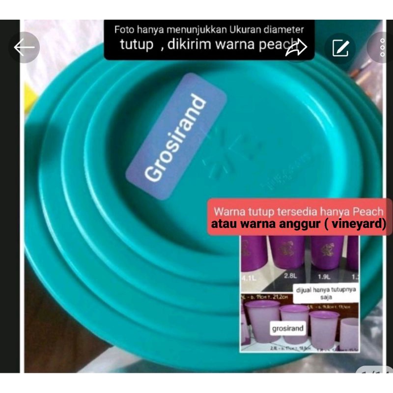 Seal tutup Large Mosaic Canister , Large Deco , medium mosaic canister , medium deco , small mosaic