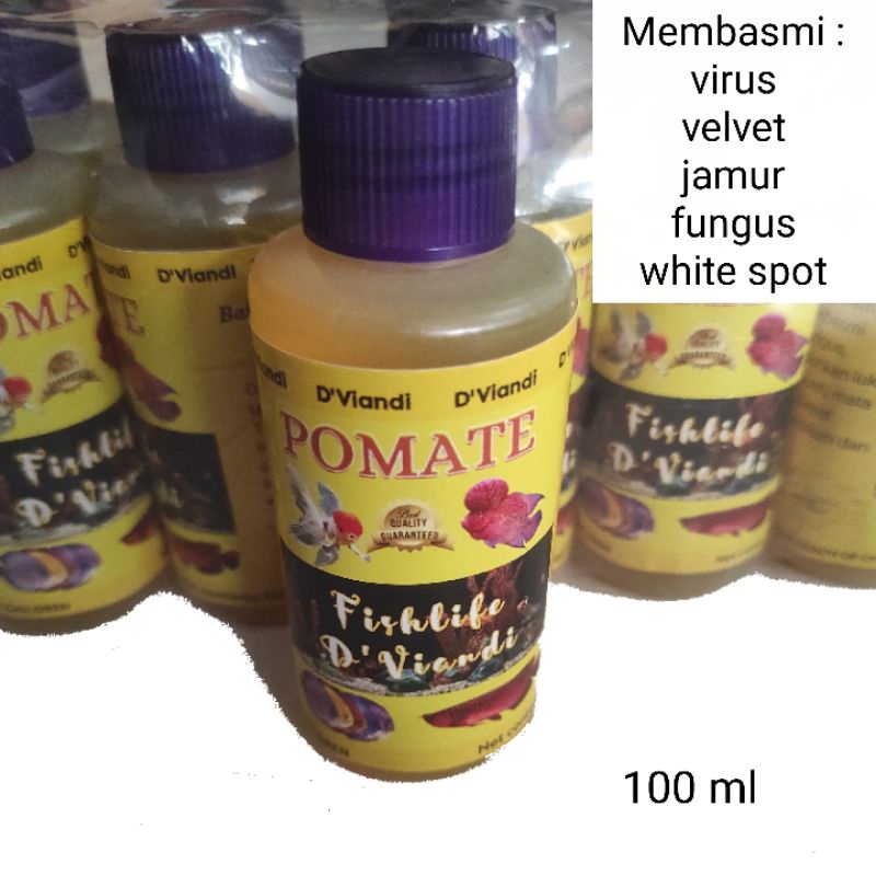 Jual Obat ikan hias luka lambung berak putih mata berselaput POMATE