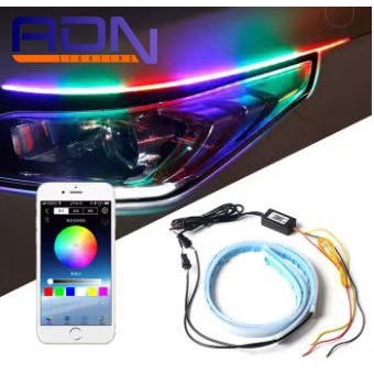 DRL ALIS SLIM RGB BLUETOOTH 30 cm 60 cm APLIKASI RUNNING ADN