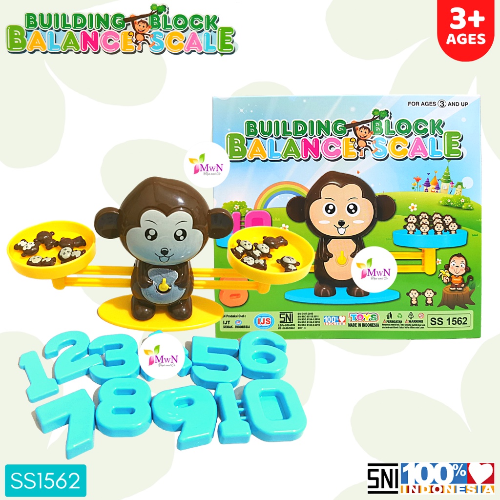 MWN Mainan Edukasi Balance Scale Timbangan Monkey SS1562