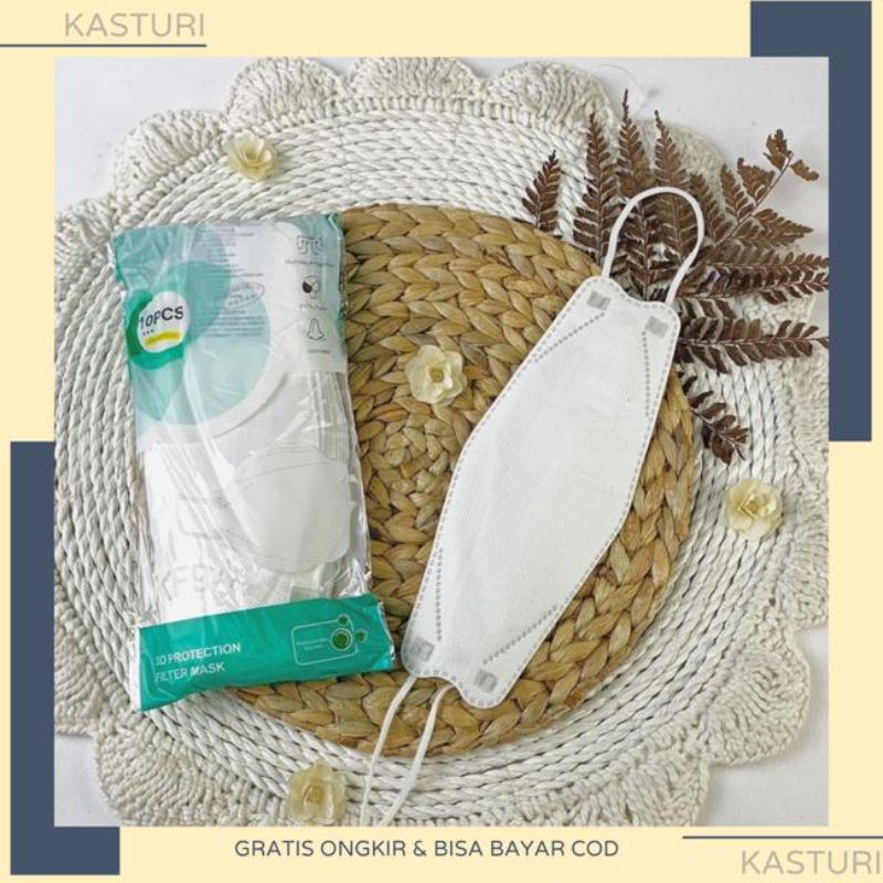 MASKER KF94 KOREA IMPOR 4D PLY HITAM PUTIH MOUSON WEMAZE WEMASK FACEMASK / MASKER KF 94 SI 10 PCS
