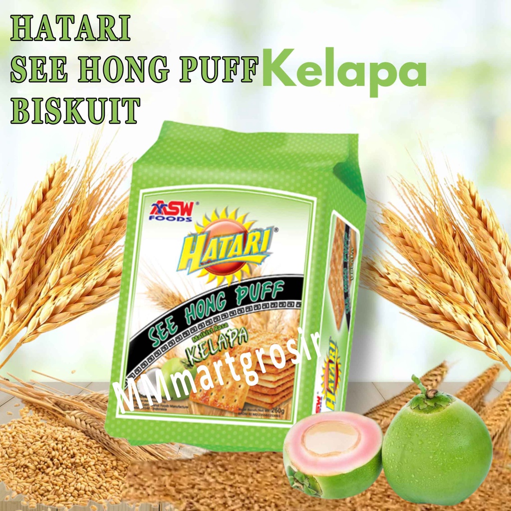 

Biscuit Hatari See Hong Puff / Biskuit Malkist / Biskuit Malkist Rasa Kelapa / 245gr