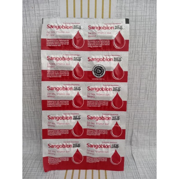 Jual SANGOBION Kapsul Suplemen Zat Besi, Multivitamin Dan Mineral Untuk ...