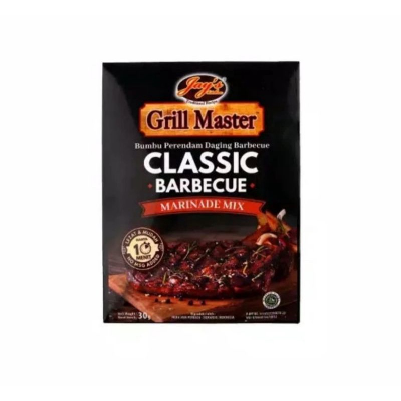 

Jays Grill Master Classic Barbecue Marinade Mix 30gr
