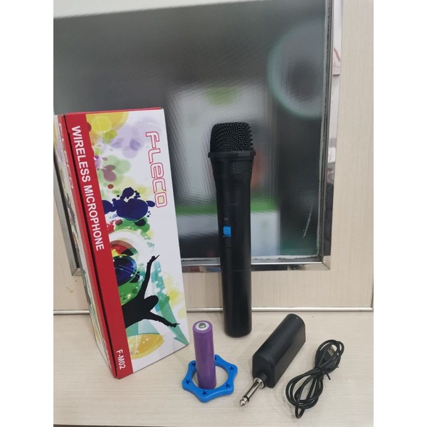 Mic Bluetooth Fleco F-M02 / Mic Wireless murah berkualitas bisa COD